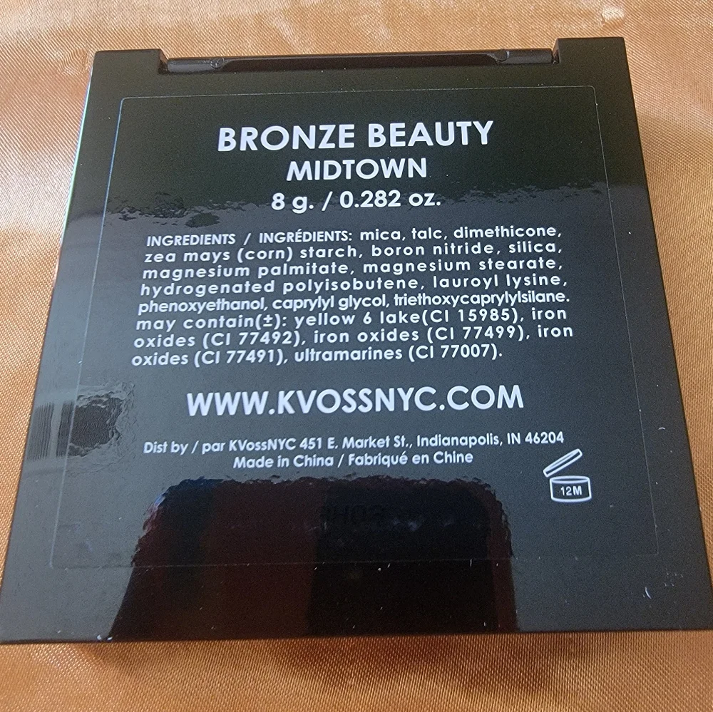 NIB KVoss Bronze Beauty Palette MIDTOWN